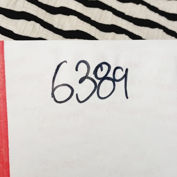 Eliza J Stripped Black Ivory Beige Rayon Textured Sleeveless Shift Dress P6389 - Picture 8 of 8